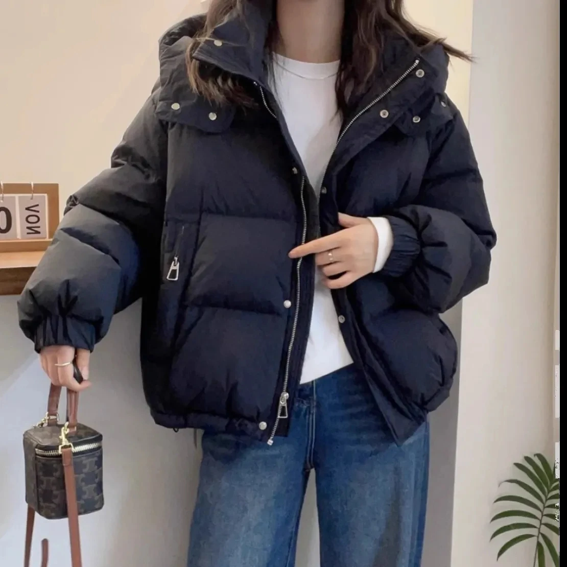 Down Coat Women Parkas Short 2025 Autumn Winter New Korean Warm Cotton Jacket Plus Size Outerwear Female Fashion Hooded Overcoat
Down Coat Women Parkas Short 2025 Autumn Winter New Korean Warm Cotton Jacket Plus Size Outerwear Female Fashion Hooded Overcoat