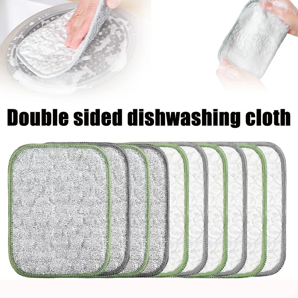 Silver Fiber Double Layer Non Stick Oil Cleaning Cloth Absorbent Dishwashing Towel Cotton Gauze Pot Scrubbing for Kitchen
Silver Fiber Double Layer Non Stick Oil Cleaning Cloth Absorbent Dishwashing Towel Cotton Gauze Pot Scrubbing for Kitchen