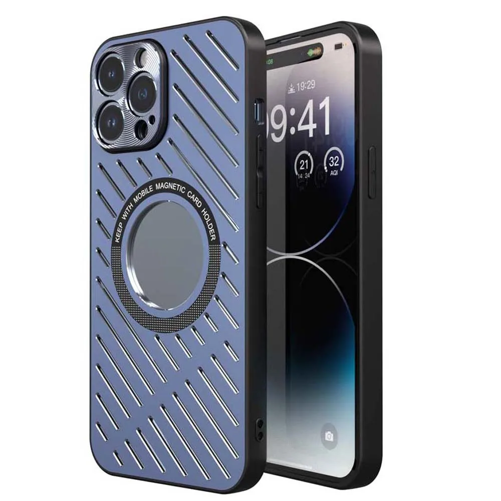 Cooling Hollow Case for iPhone 15 Plus 14 13 12 Pro Max Shockproof Phone Bumper with Magnetic Circle Soft Edge Metal Cover Shell
Cooling Hollow Case for iPhone 15 Plus 14 13 12 Pro Max Shockproof Phone Bumper with Magnetic Circle Soft Edge Metal Cover Shell