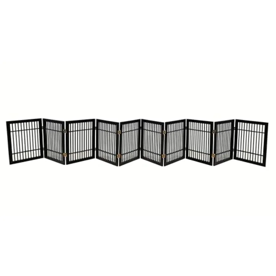 Black 10 Panel 24 Tall Freestanding Folding Acacia Hardwood Pet Dog Gate Strong Durable Portable Wooden Fence for Indoor Outdoo
Black 10 Panel 24 Tall Freestanding Folding Acacia Hardwood Pet Dog Gate Strong Durable Portable Wooden Fence for Indoor Outdoo