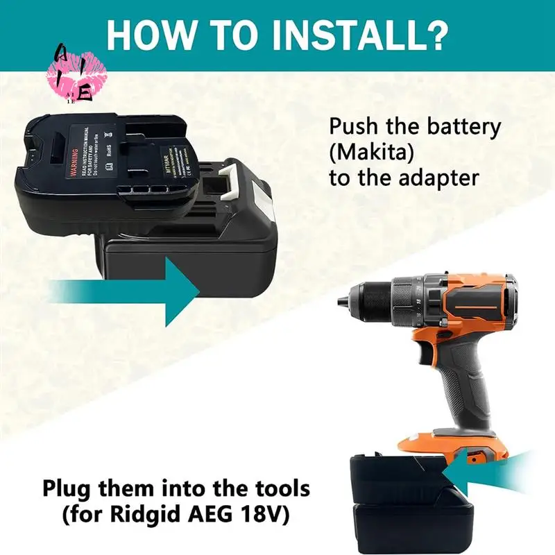 A11E-MT18AR Адаптер для литий-аккумулятора 18 В/20 В для RIDGID/AEG 18 В/20 В, преобразователь аксессуаров для электроинструментов
A11E-MT18AR Адаптер для литий-аккумулятора 18 В/20 В для RIDGID/AEG 18 В/20 В, преобразователь аксессуаров для электроинструментов