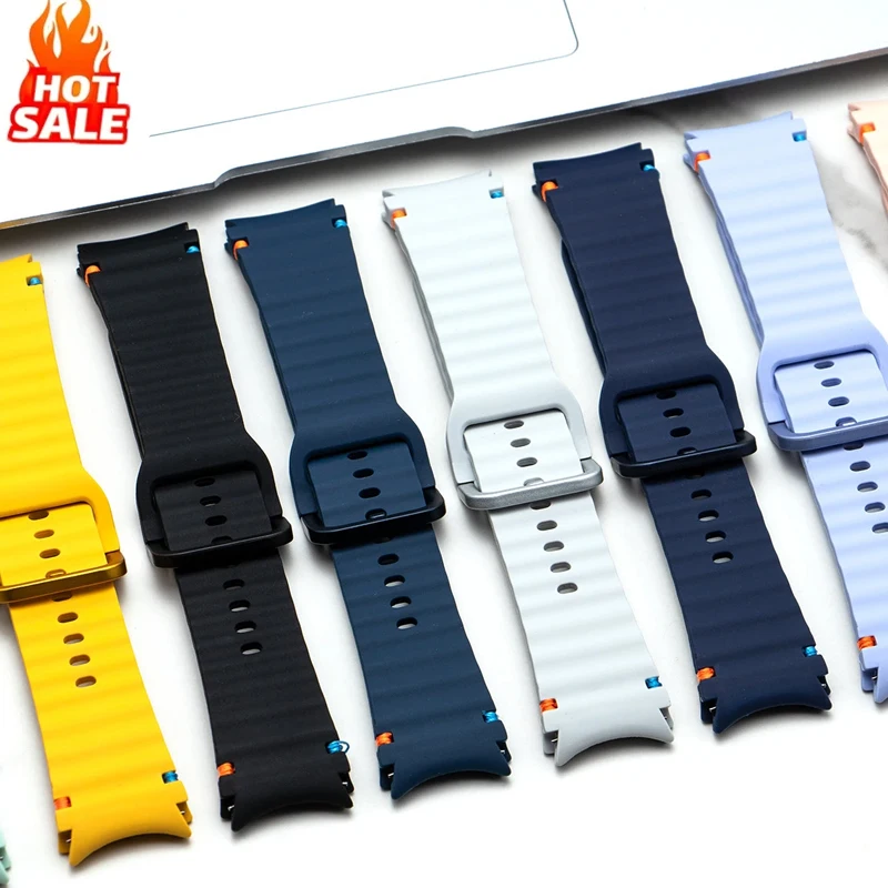 Original Band for Samsung Galaxy watch 7 6 5 4 44mm 40mm/FE/Pro/classic Silicone sport belt bracelet correa Galaxy watch 7 Strap
Original Band for Samsung Galaxy watch 7 6 5 4 44mm 40mm/FE/Pro/classic Silicone sport belt bracelet correa Galaxy watch 7 Strap