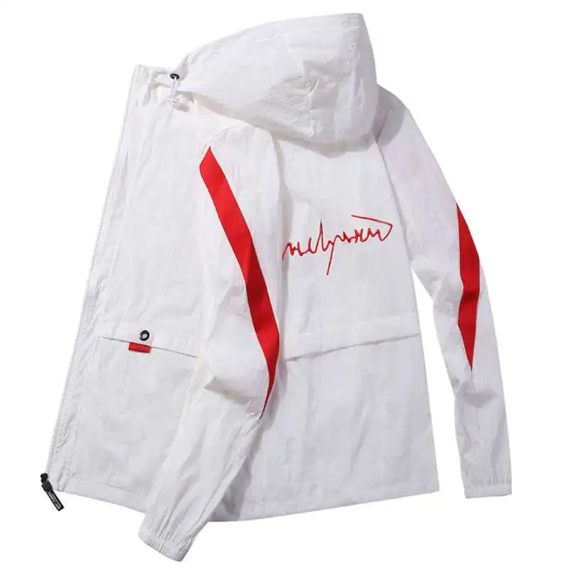 New Summer Men's Sunscreen Clothes Thin Casual Ice Silk Hooded Jaet Long Sle with Multiple kets for Youth Trend
New Summer Men's Sunscreen Clothes Thin Casual Ice Silk Hooded Jaet Long Sle with Multiple kets for Youth Trend