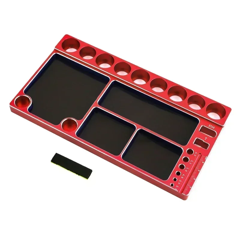 Alloy Tool Storage Plate for 1/8 1/10 1/12 Model Climbing Repair Accessories Car Maintenance Box Screw Tray
Alloy Tool Storage Plate for 1/8 1/10 1/12 Model Climbing Repair Accessories Car Maintenance Box Screw Tray