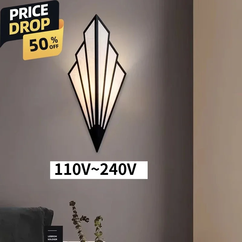 New Nordic Postmodern Led Iron Wall Lamps for Living Room Home Decor Bedside Light Bathroom Fixtures Mirror Tricolor Li
New Nordic Postmodern Led Iron Wall Lamps for Living Room Home Decor Bedside Light Bathroom Fixtures Mirror Tricolor Li
