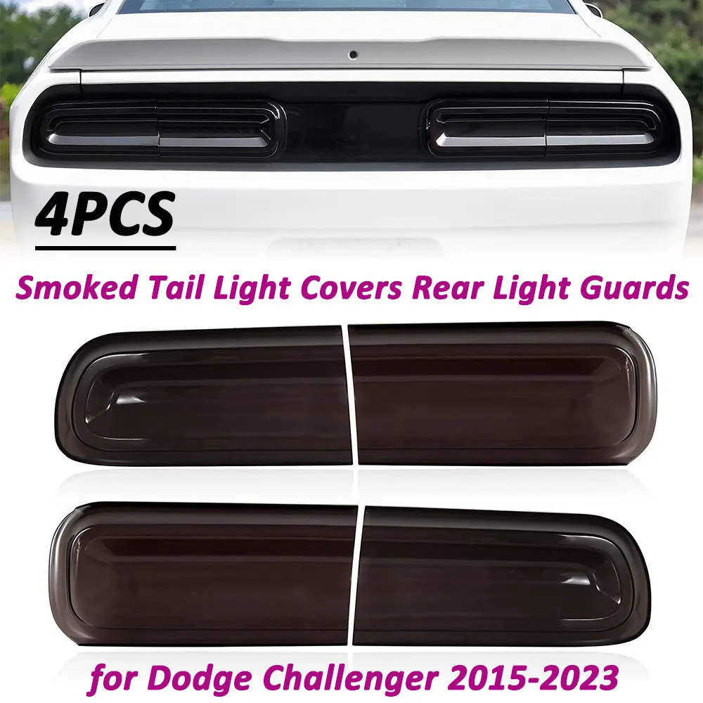 Brand New 4pcs For Dodge Challenger 2015-2023 Smoked Black Rear Tail light Lamp Cover Trim Bezels Exterior Accessories, In Stock
Brand New 4pcs For Dodge Challenger 2015-2023 Smoked Black Rear Tail light Lamp Cover Trim Bezels Exterior Accessories, In Stock