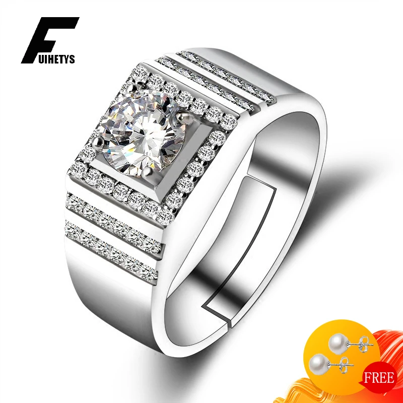 Luxury Men Ring 925 Silver Jewelry Inlaid Zircon Gemstones Finger Rings for Male Wedding Engagement Party Accessories Wholesale
Luxury Men Ring 925 Silver Jewelry Inlaid Zircon Gemstones Finger Rings for Male Wedding Engagement Party Accessories Wholesale