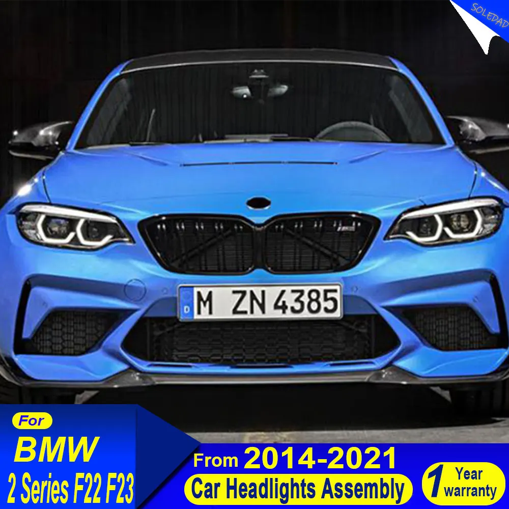 Пара автомобильных фар для BMW F22 F23 2 серии 2014-2021, светодиодная фара в сборе, обновление, стиль высокой конфигуринки, дизайн, аксессуары для инструментов
Пара автомобильных фар для BMW F22 F23 2 серии 2014-2021, светодиодная фара в сборе, обновление, стиль высокой конфигуринки, дизайн, аксессуары для инструментов