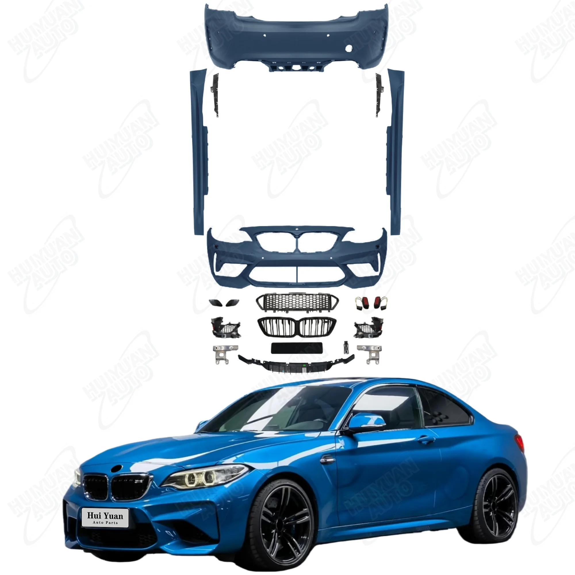 Hot Sale Auto Parts for 2 Series F22 F23 2014-2019 Modified to M2CS Style with Front and Rear Bumper and Grille
Hot Sale Auto Parts for 2 Series F22 F23 2014-2019 Modified to M2CS Style with Front and Rear Bumper and Grille