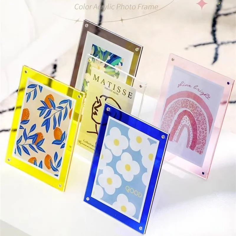 Acrylic Picture Frames Clear Picture Frames with Stand,Magnetic Frame Acrylic Lucite Frameless for Home Office Desktop Display
Acrylic Picture Frames Clear Picture Frames with Stand,Magnetic Frame Acrylic Lucite Frameless for Home Office Desktop Display