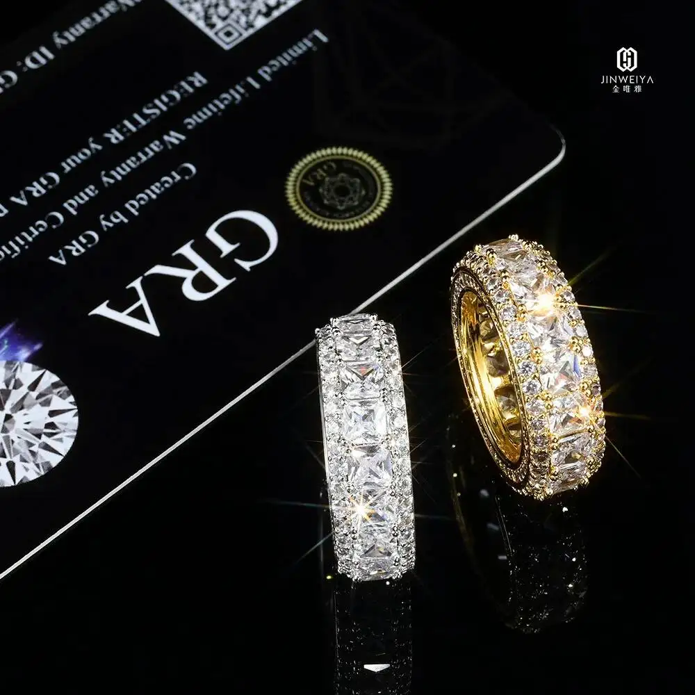 D Mosan 925 Sterling Silver VVS Diamond Wheel Ring Mens Hip Hop Eternity Cuban Fine Jewelry with Moissanite
D Mosan 925 Sterling Silver VVS Diamond Wheel Ring Mens Hip Hop Eternity Cuban Fine Jewelry with Moissanite