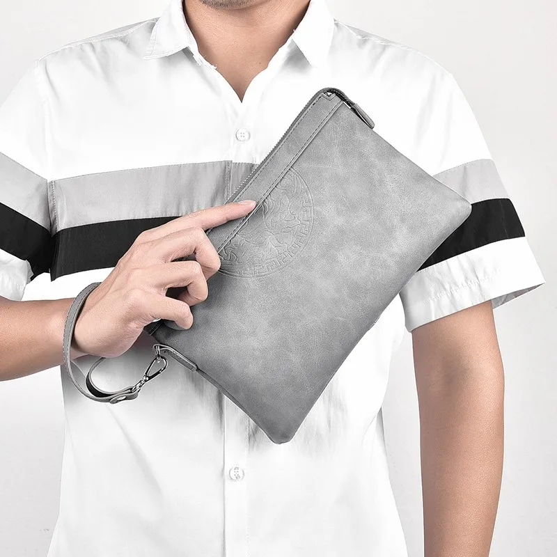 Men's new casual men's clutch bag PU soft leather men's bag mobile phone bag large capacity wallet bolsos para hombre clutches
Men's new casual men's clutch bag PU soft leather men's bag mobile phone bag large capacity wallet bolsos para hombre clutches