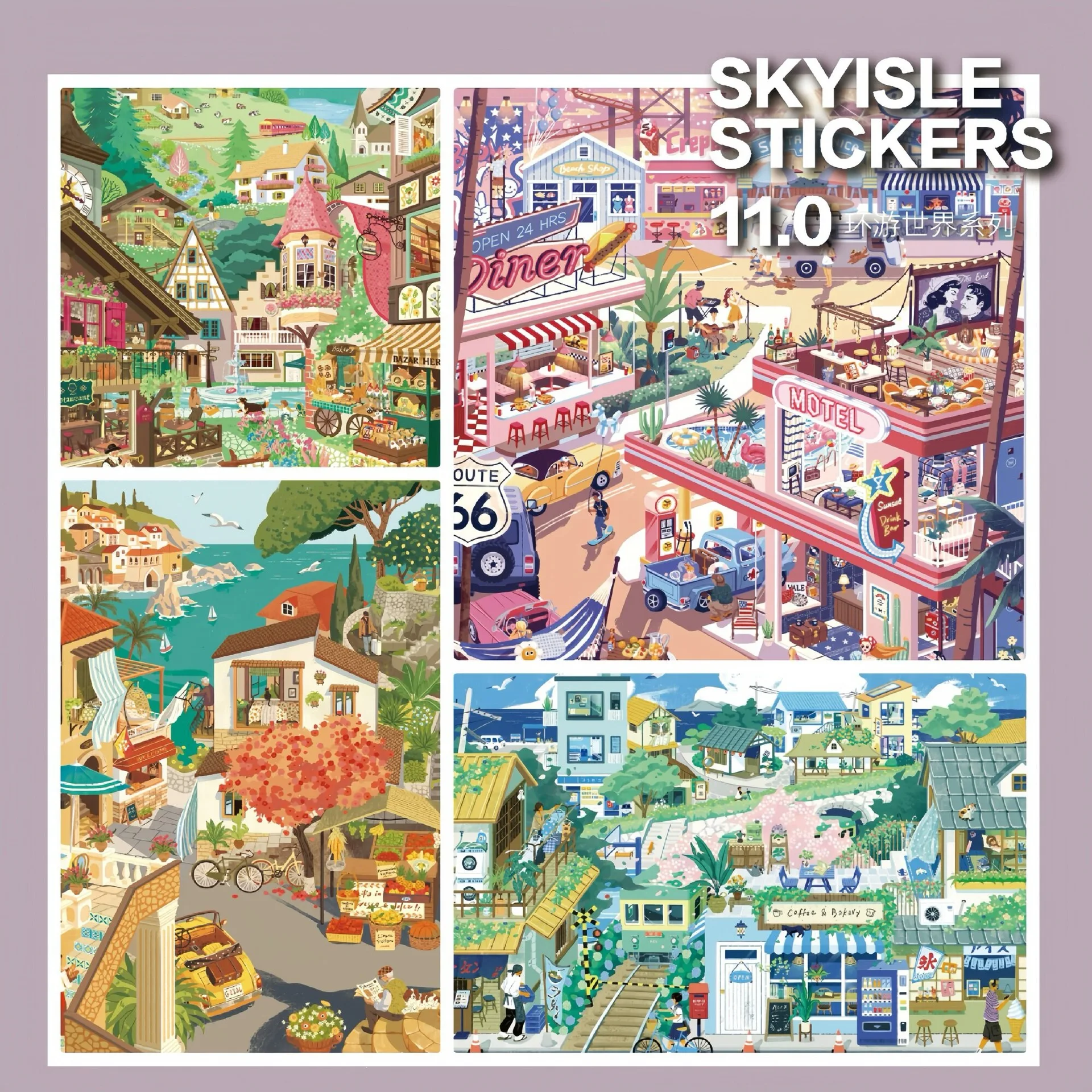 Kawaii Leisurely Island 3D travel around the world Landscape Sticker DIY Pocket Cabin Scene festival gift
Kawaii Leisurely Island 3D travel around the world Landscape Sticker DIY Pocket Cabin Scene festival gift