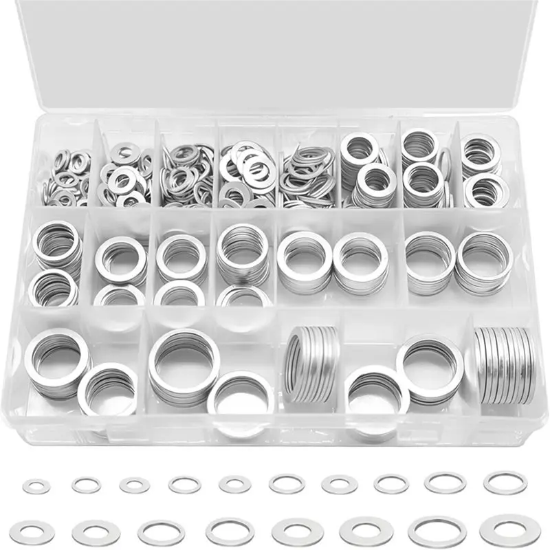 ABGH-Oil Drain Plug Crush Washer Kit 580PCS, 18 Sizes Aluminum Oil Drain Plug Gasket Assortment, Oil Drain Plug
ABGH-Oil Drain Plug Crush Washer Kit 580PCS, 18 Sizes Aluminum Oil Drain Plug Gasket Assortment, Oil Drain Plug