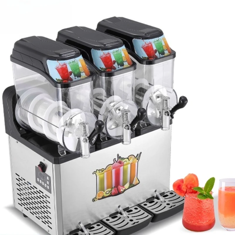 Snow melting machine Commercial automatic double-cylinder juicer Beverage machine Cold drinking Three-cylinder slush
Snow melting machine Commercial automatic double-cylinder juicer Beverage machine Cold drinking Three-cylinder slush