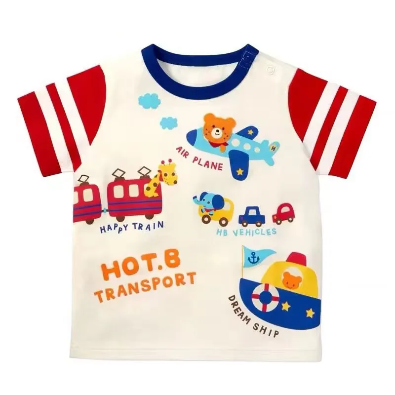 2025 New Design Boys Short Sleeve T-shirt High Quality Car Ariplane Cartoon Boys Tees boys Summer Tops for Kids
2025 New Design Boys Short Sleeve T-shirt High Quality Car Ariplane Cartoon Boys Tees boys Summer Tops for Kids