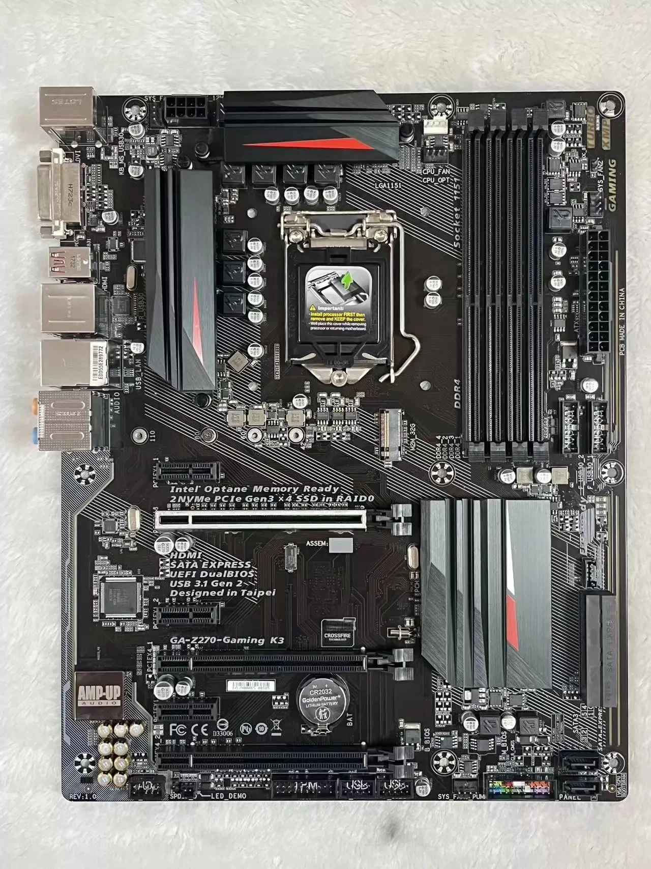 For Gigabyte GA-Z270-Gaming k3 Gaming Desktop Motherboard Z270 Gaming k3 LGA 1151 DDR4 Mainboard 100% Tested OK Fully Work
For Gigabyte GA-Z270-Gaming k3 Gaming Desktop Motherboard Z270 Gaming k3 LGA 1151 DDR4 Mainboard 100% Tested OK Fully Work