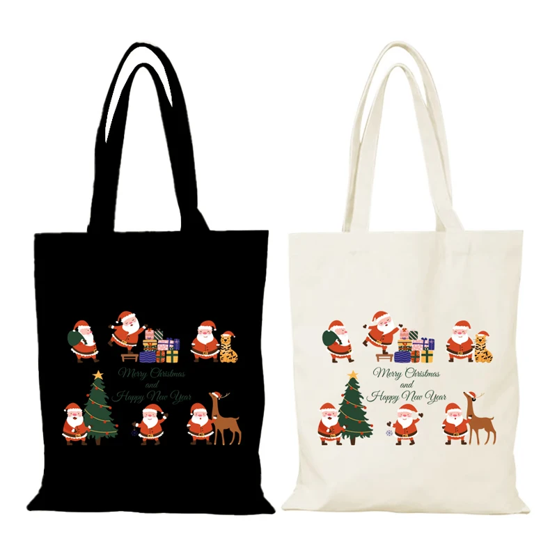 Fashion Women's Shoulder Bag Christmas Gifts Man Tote Bag Cartoon New Handbags Lady Bags Eco Shopper Shopping Beach Cloth Canvas
Fashion Women's Shoulder Bag Christmas Gifts Man Tote Bag Cartoon New Handbags Lady Bags Eco Shopper Shopping Beach Cloth Canvas