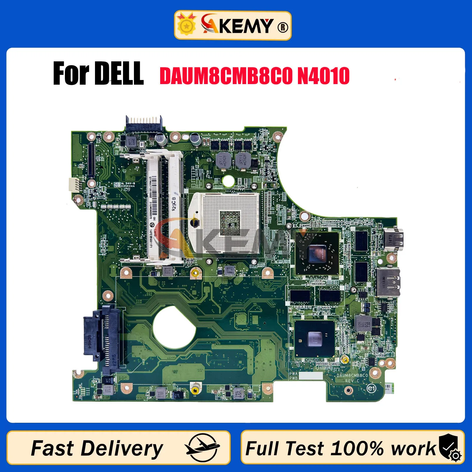 For Dell Inspiron 14R N4010 Laptop Motherboard HM57 DDR3 HD5650M 1G DAUM8CMB8C0 CN-0951K7 0951K7 Full Tested OK High-quality
For Dell Inspiron 14R N4010 Laptop Motherboard HM57 DDR3 HD5650M 1G DAUM8CMB8C0 CN-0951K7 0951K7 Full Tested OK High-quality