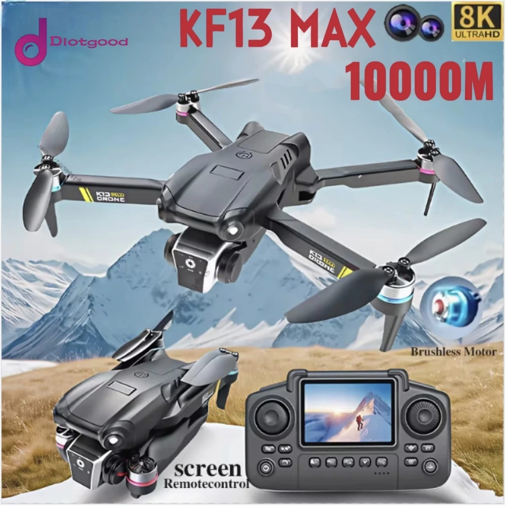 Новый Дрон K13MAX 8K HD с двойной камерой и экраном, пульт дистанционного управления, 5G, профессиональный умный квадрокоптер для предотвращения препятствий, игрушки
Новый Дрон K13MAX 8K HD с двойной камерой и экраном, пульт дистанционного управления, 5G, профессиональный умный квадрокоптер для предотвращения препятствий, игрушки