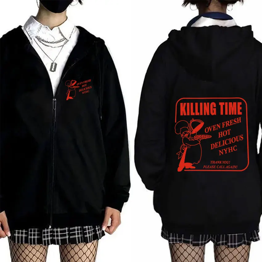 Killing Time Oven Fresh Hot Delicious Zipper Hoodie Eat The Rich Doner Kebab Funny Meme Jacket Men's Casual Vintage Zip Up Coat
Killing Time Oven Fresh Hot Delicious Zipper Hoodie Eat The Rich Doner Kebab Funny Meme Jacket Men's Casual Vintage Zip Up Coat