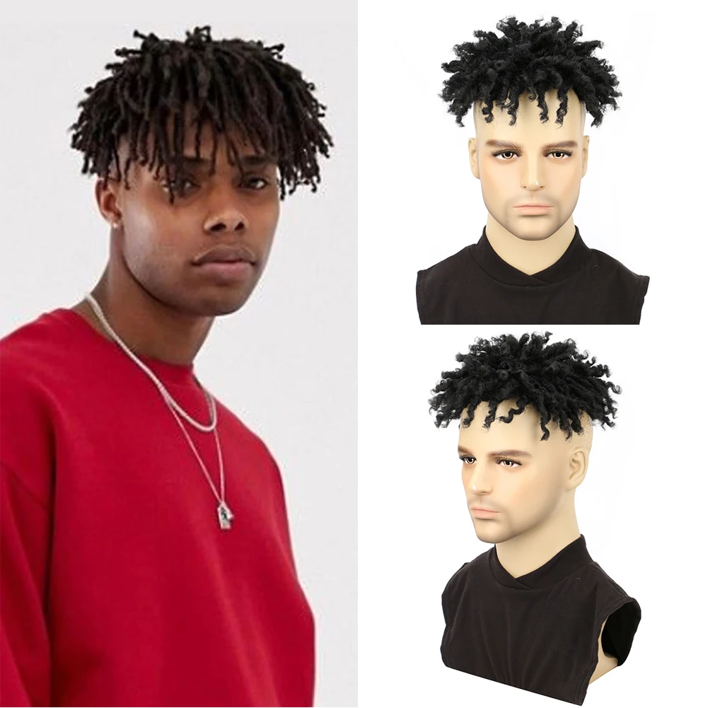 Saisity Synthetic Short Dreadlocks Hair Medium Wigs Topper Natural for African Men in Daily Life
Saisity Synthetic Short Dreadlocks Hair Medium Wigs Topper Natural for African Men in Daily Life