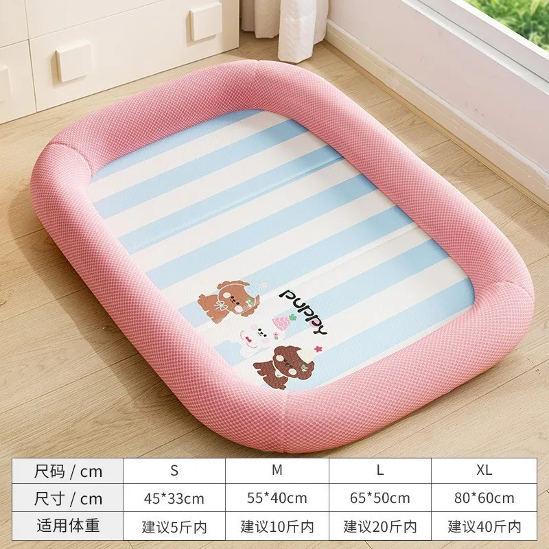 Summer cooling ice silk pet bed cat bed cooling mat small dog cooling mattress
Summer cooling ice silk pet bed cat bed cooling mat small dog cooling mattress