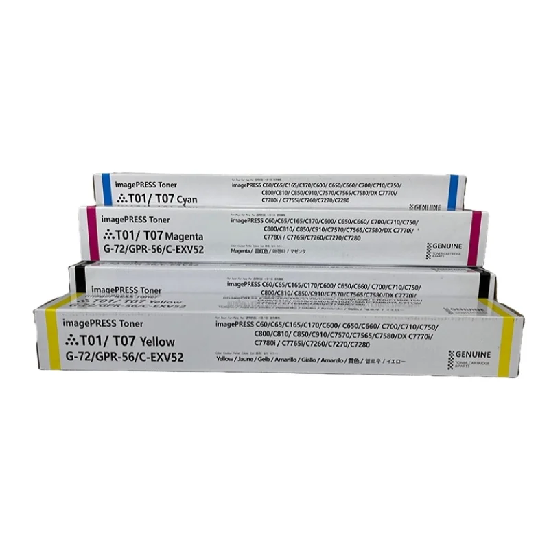 Japan High Quality Toner T01 T07 Toner Cartridge for Canon IR C60 C650 C700 C710 C750 C800 C810 C850 C910
Japan High Quality Toner T01 T07 Toner Cartridge for Canon IR C60 C650 C700 C710 C750 C800 C810 C850 C910