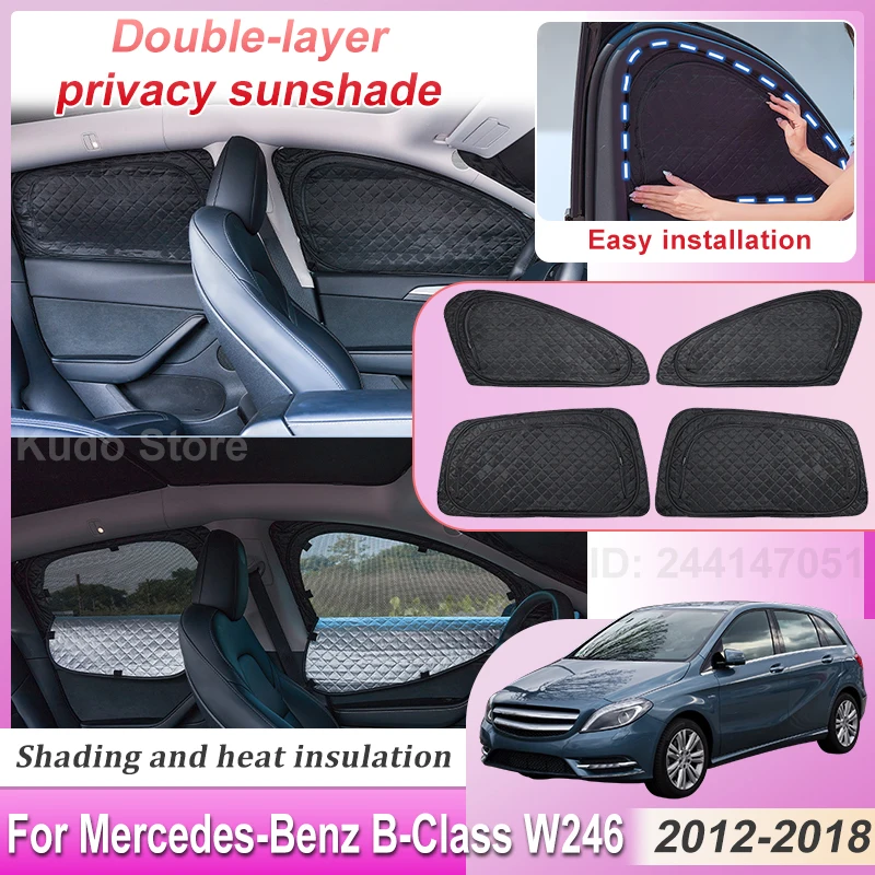 Car Sun Shade For Mercedes Benz B Class W246 Accessories 2012~2018 Double Layer Sunshade Sunscreen Protect Privacy Window Visors
Car Sun Shade For Mercedes Benz B Class W246 Accessories 2012~2018 Double Layer Sunshade Sunscreen Protect Privacy Window Visors