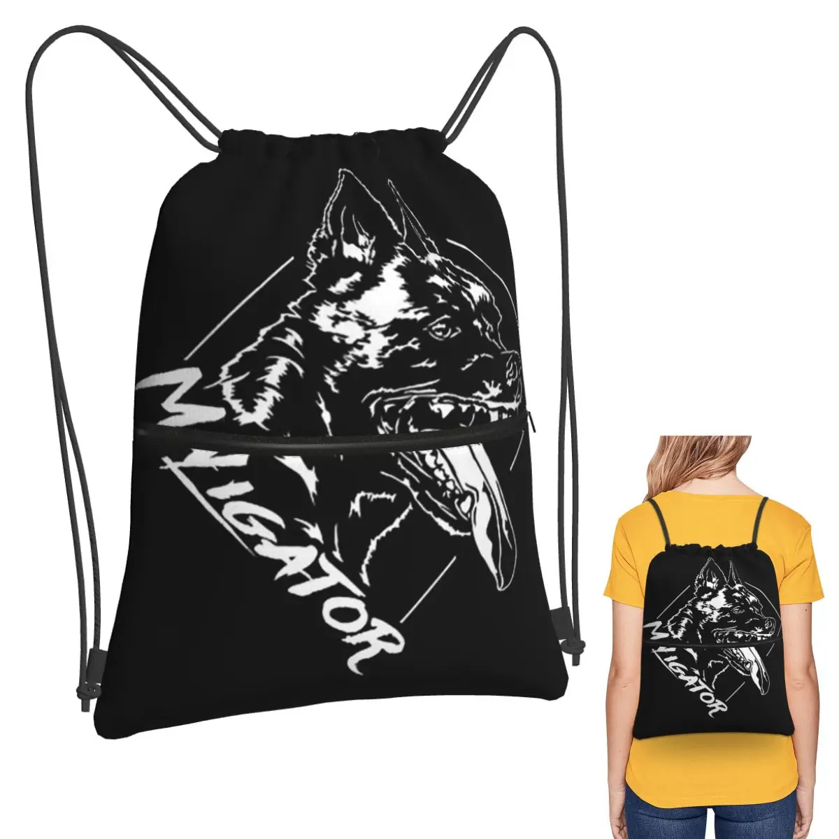 Maligator Belgian Shepherd Dog Malinois Portrait Backpacks Portable Drawstring Bags Storage Bag Book Bags for Travel School
Maligator Belgian Shepherd Dog Malinois Portrait Backpacks Portable Drawstring Bags Storage Bag Book Bags for Travel School