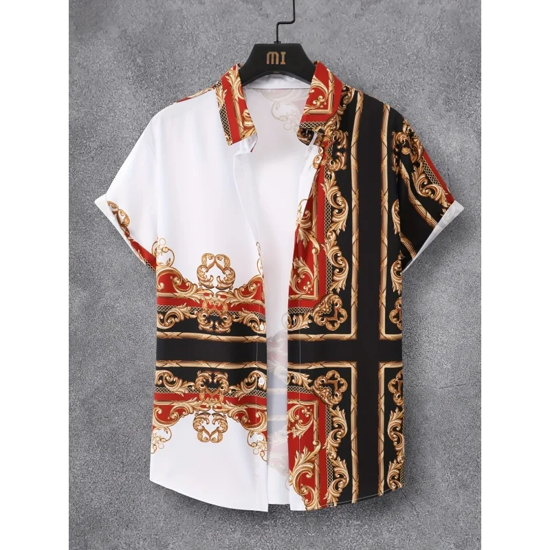 Vintage Flower Pattern Hawaiian Shirt For Men Luxury 3D Printed Short Sleeves Summer Street Blouse Surf Beachwear Aloha Shirts
Vintage Flower Pattern Hawaiian Shirt For Men Luxury 3D Printed Short Sleeves Summer Street Blouse Surf Beachwear Aloha Shirts