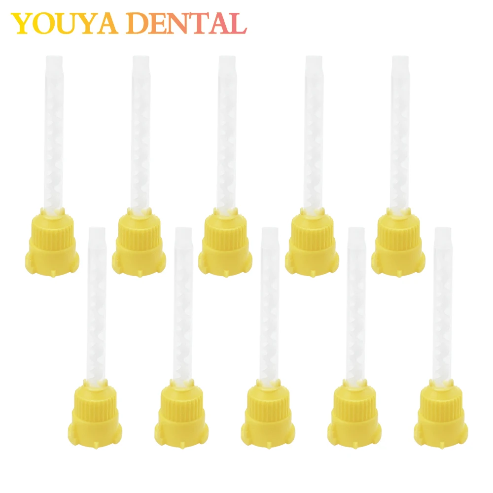 Disposable Dental Mixing Tips Silicone Rubber Mixing Head Silicone Rubber Gun Conveying Mixing Tubes Dentistry Materials 50pcs
Disposable Dental Mixing Tips Silicone Rubber Mixing Head Silicone Rubber Gun Conveying Mixing Tubes Dentistry Materials 50pcs