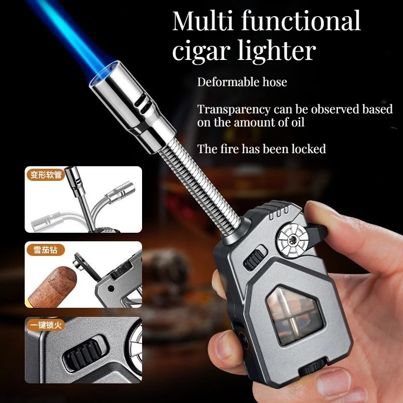 Multi Functional Cool Cigar Lighter with Visual Air Chamber Intelligent Inflation Direct Charging Cigar Accessories Premium Gift
Multi Functional Cool Cigar Lighter with Visual Air Chamber Intelligent Inflation Direct Charging Cigar Accessories Premium Gift