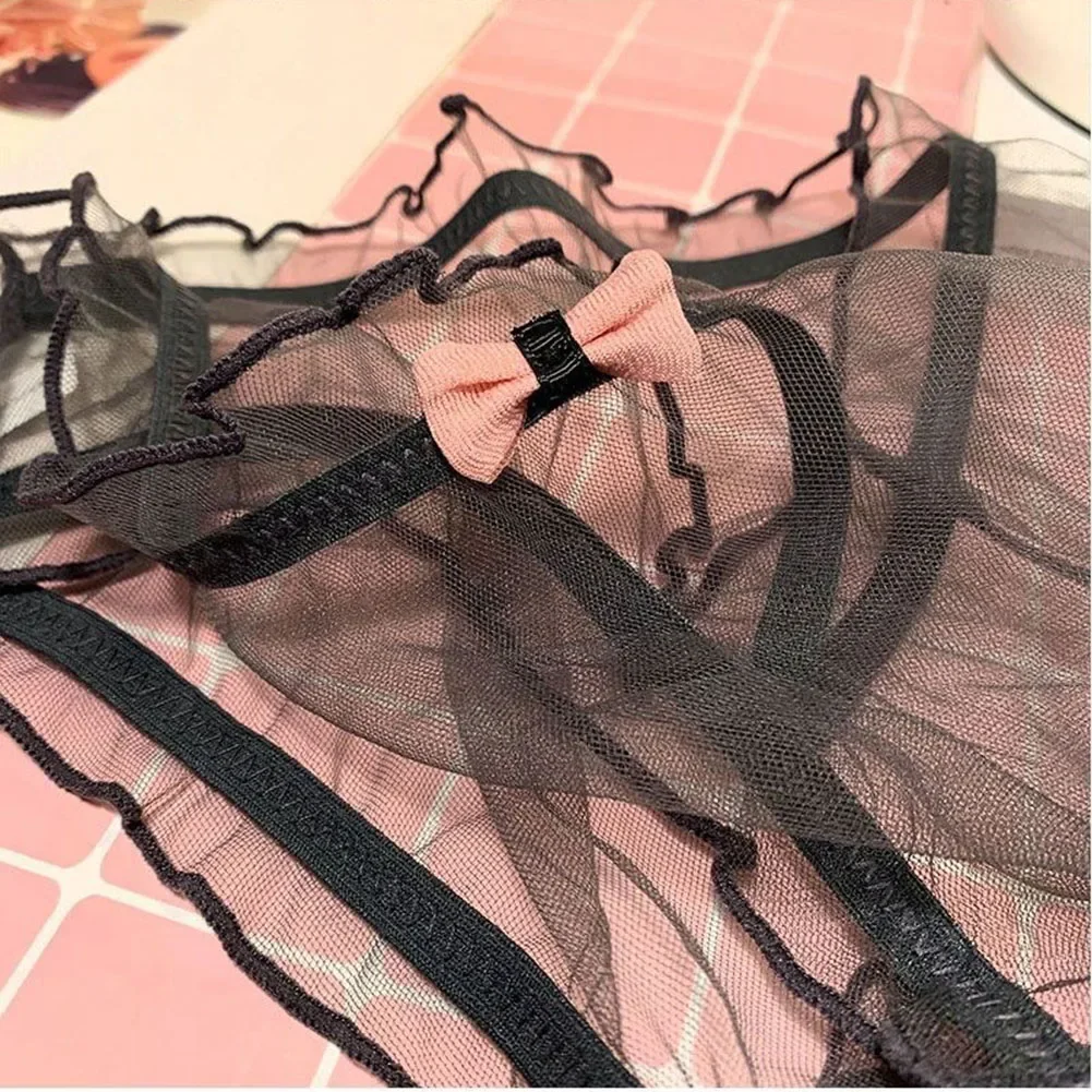 Women Lace Panties Sexy Erotic Lingerie Transparent Underwear Knicker Mesh Perspective Lotus Leaf Edge Underpants
Women Lace Panties Sexy Erotic Lingerie Transparent Underwear Knicker Mesh Perspective Lotus Leaf Edge Underpants