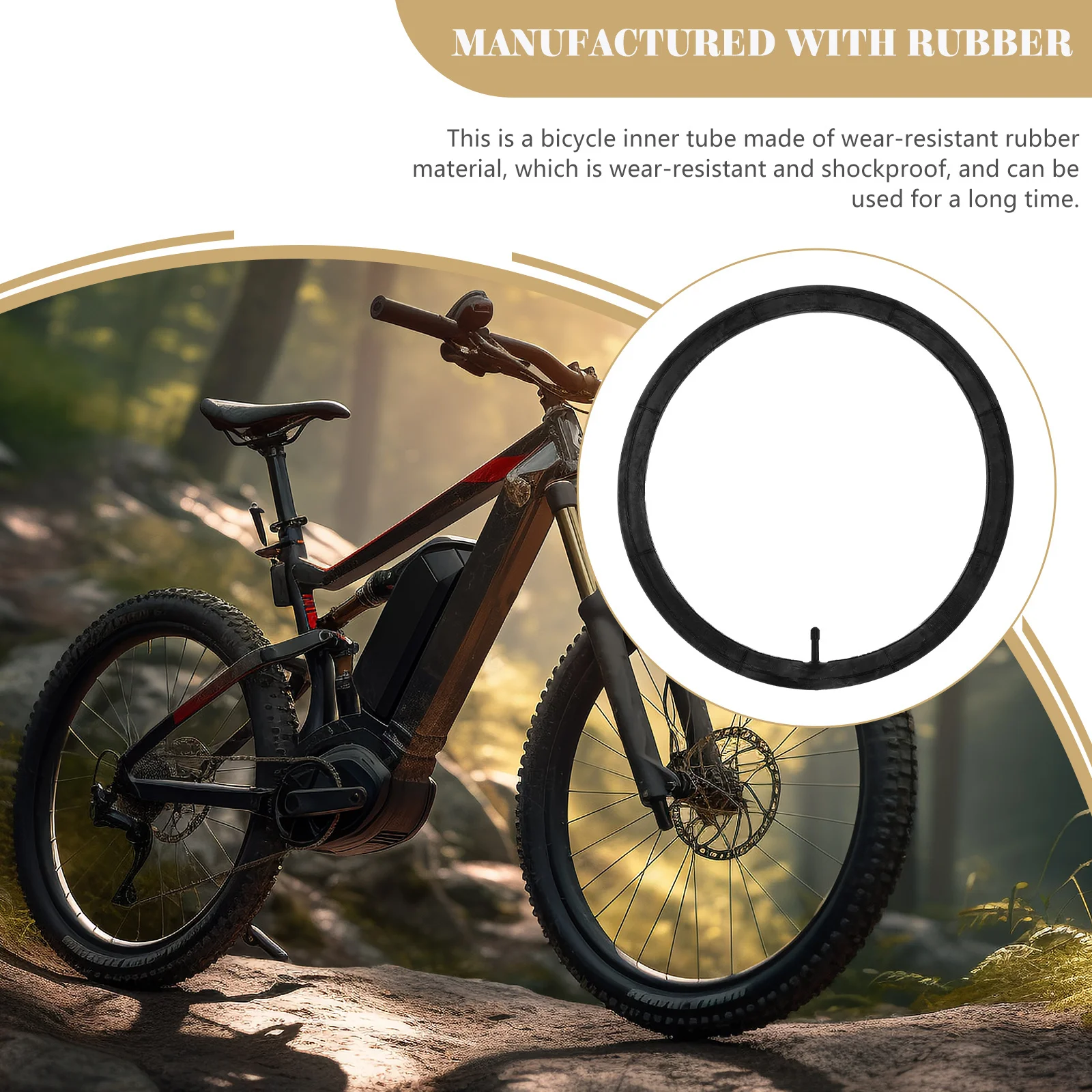 Bicycle Inner Tube Rubber Wear-Resistant Durable Replacement For Mountain Bike Cycling Tube Outdoor Ride
Bicycle Inner Tube Rubber Wear-Resistant Durable Replacement For Mountain Bike Cycling Tube Outdoor Ride