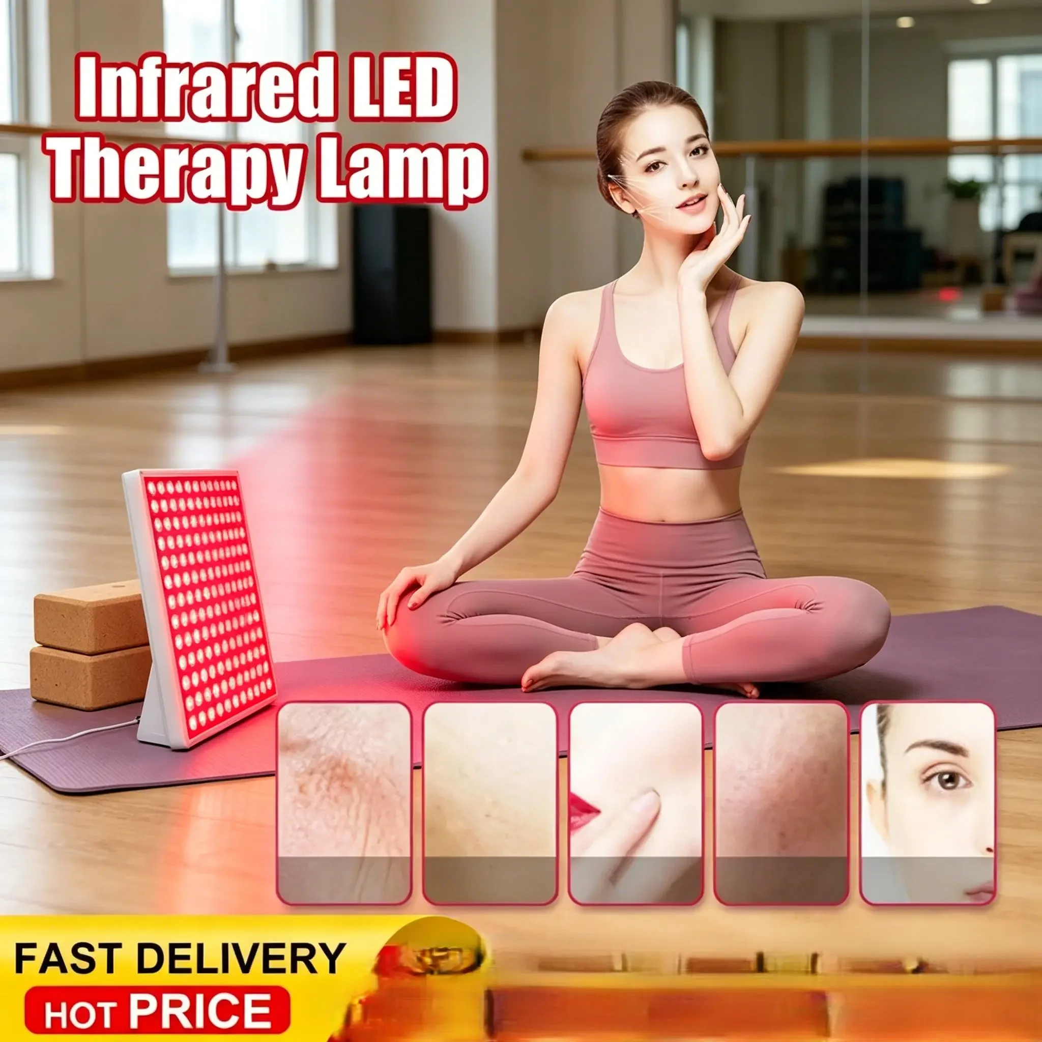 New Multifunctional Red LED Phototherapy Panel, 660/850nm Wavelength Home Physiotherapy Beauty Heating Lamp
New Multifunctional Red LED Phototherapy Panel, 660/850nm Wavelength Home Physiotherapy Beauty Heating Lamp