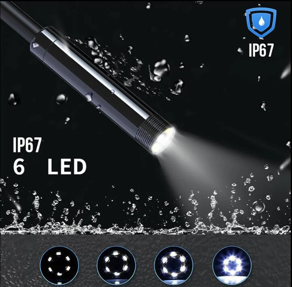 8mm 2MP 1080P 140 Degree Wide Angle 3x Zoom WIFI Endoscope Camera Inspection CMOS Borescope Otoscope Digital Microscope
8mm 2MP 1080P 140 Degree Wide Angle 3x Zoom WIFI Endoscope Camera Inspection CMOS Borescope Otoscope Digital Microscope