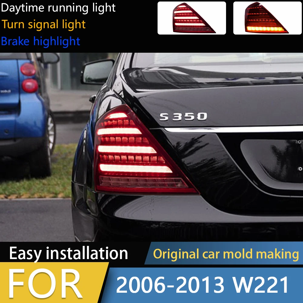 Car Styling Tail Lamp for W221 Tail Lights 2006-2013 S300 S350 S400 LED Tail Light DRL Dynamic Signal Lamp Auto Accessories
Car Styling Tail Lamp for W221 Tail Lights 2006-2013 S300 S350 S400 LED Tail Light DRL Dynamic Signal Lamp Auto Accessories