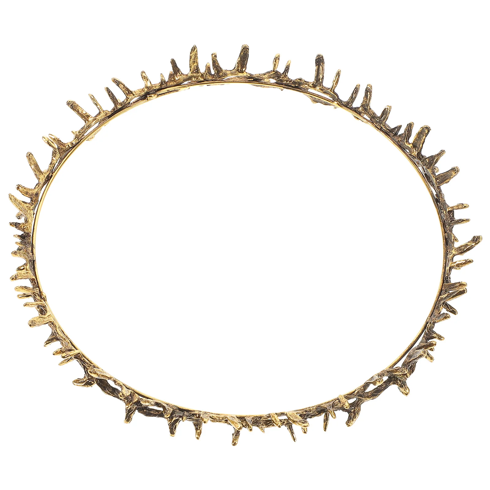 Thorn Crown Party Hair Accessory Metal Headband Unique Design for Prom Birthday Renaissance Fair Cosplay King Queen Headpiece
Thorn Crown Party Hair Accessory Metal Headband Unique Design for Prom Birthday Renaissance Fair Cosplay King Queen Headpiece