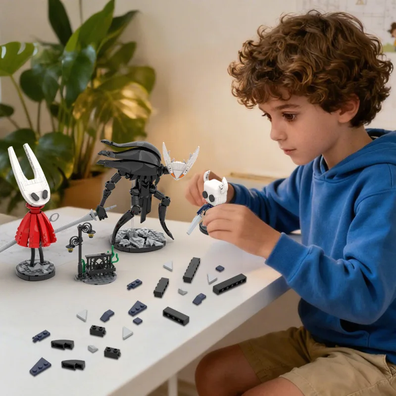 DIY Assemble Collectible Block Ornament Toy,Themed Hollow Knight & Hornet Figure Building Blocks Set Inspired By Song of Silk
DIY Assemble Collectible Block Ornament Toy,Themed Hollow Knight & Hornet Figure Building Blocks Set Inspired By Song of Silk