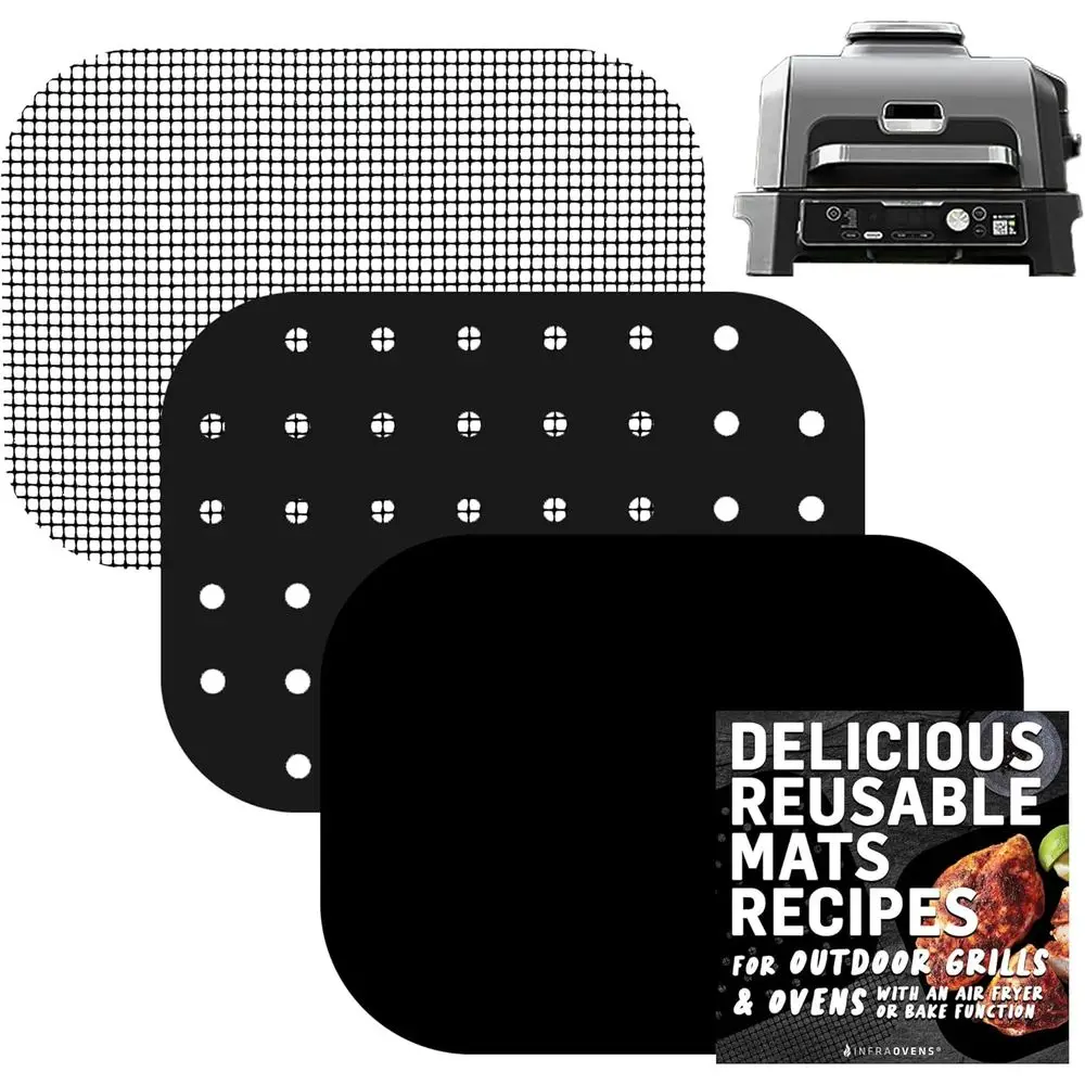 Outdoor Grill XL Series, Non-Stick Grill Liners, 7-in-1 Electric Air Fryer and Smoker, Dishwasher Safe
Outdoor Grill XL Series, Non-Stick Grill Liners, 7-in-1 Electric Air Fryer and Smoker, Dishwasher Safe