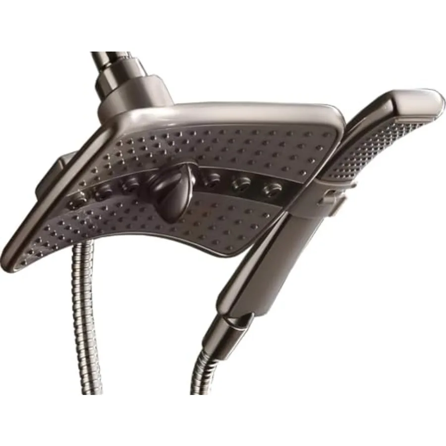 High Pressure Shower Head Combo with Two Spray Setting Fixed Shower Head and Two Spray Settings Handheld Shower Head with Grey
High Pressure Shower Head Combo with Two Spray Setting Fixed Shower Head and Two Spray Settings Handheld Shower Head with Grey