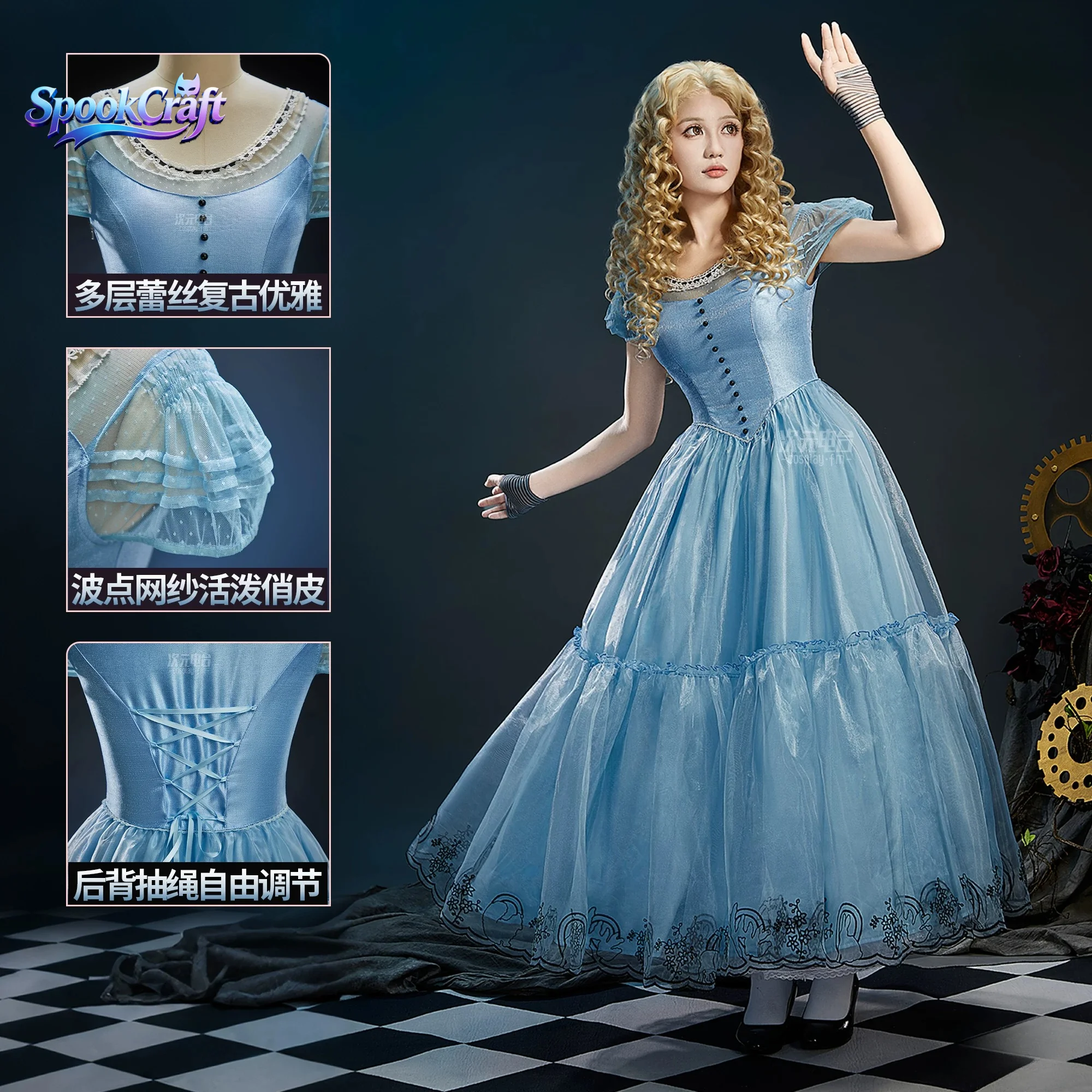 New Arrival Alice Series Blue Cosplay Dress Women Daily Sweet Outfit Casual Tea Party Halloween Carnival Role Play Costume
New Arrival Alice Series Blue Cosplay Dress Women Daily Sweet Outfit Casual Tea Party Halloween Carnival Role Play Costume