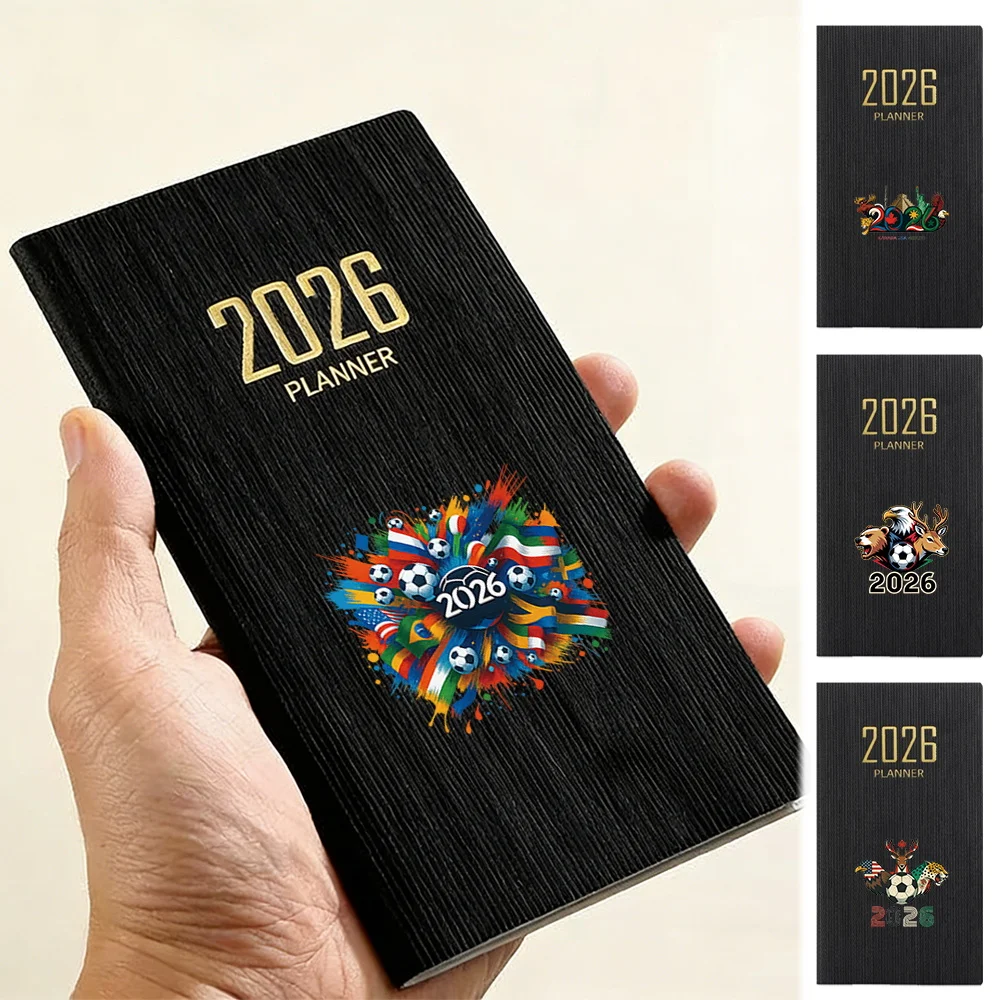 Portable Slim A6 Annual Gold Embossed Cover Daily Meeting Plan Notebook Compact Pocket Agenda Book World 2026 Pattern
Portable Slim A6 Annual Gold Embossed Cover Daily Meeting Plan Notebook Compact Pocket Agenda Book World 2026 Pattern