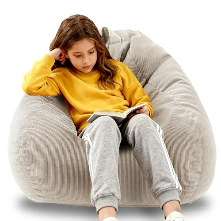 Круглое кресло-мешок с наполнителем из пены с эффектом памяти для мягкого и комфортного сидения, серое, для чтения и игр, идеально подходит для гостиной и дома.
Круглое кресло-мешок с наполнителем из пены с эффектом памяти для мягкого и комфортного сидения, серое, для чтения и игр, идеально подходит для гостиной и дома.