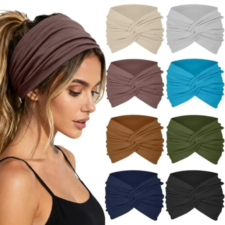 Wide Headbands For Women Headband Twist Head Bands Women's Hair Band Stretchy Turban Styling Accessories 8 Pack
Wide Headbands For Women Headband Twist Head Bands Women's Hair Band Stretchy Turban Styling Accessories 8 Pack