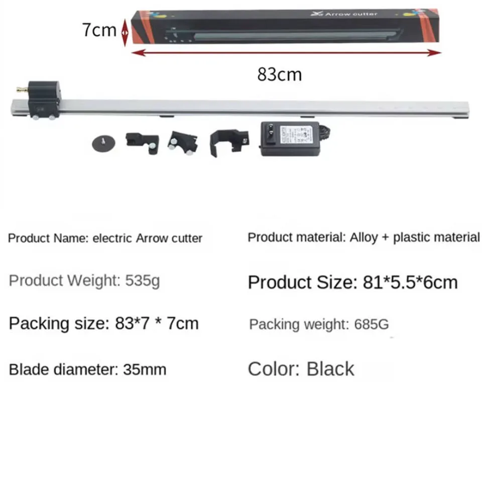 Carbon Fiberglass Wood Bamboo Arrow Support Cutting,4.2 To 32 Inch Arrow Shaft Cutting Instrument, Electric Arrow Cutting Tool
Carbon Fiberglass Wood Bamboo Arrow Support Cutting,4.2 To 32 Inch Arrow Shaft Cutting Instrument, Electric Arrow Cutting Tool