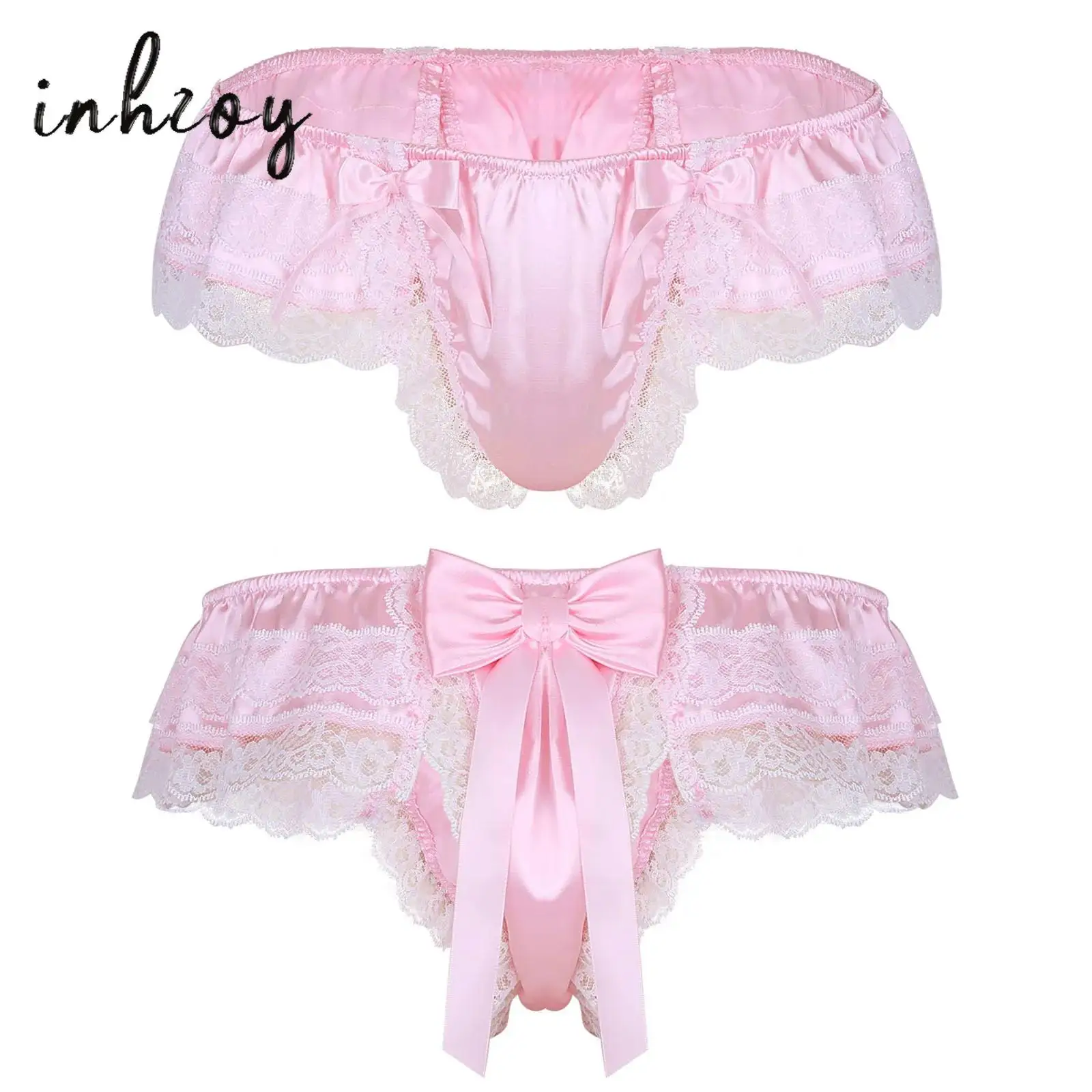Sexy Gay Mens Briefs Thong Panties Lace Bow Ruffled Frilly Satin Sissy Crossdress Lingerie Soft G-strings Underwear Underpants
Sexy Gay Mens Briefs Thong Panties Lace Bow Ruffled Frilly Satin Sissy Crossdress Lingerie Soft G-strings Underwear Underpants