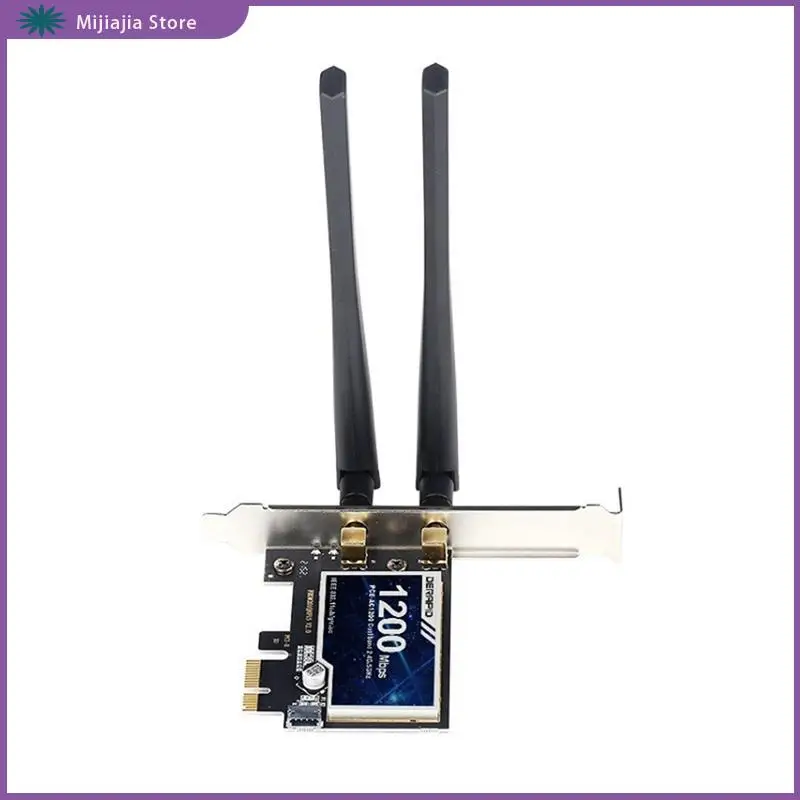 Беспроводная сетевая карта 1200M Wi-Fi5 4,2 Bluetooth 2,4G + 5G, двухдиапазонный настольный компьютер, встроенный многофункциональный комплект приемника PCI-E WIFI
Беспроводная сетевая карта 1200M Wi-Fi5 4,2 Bluetooth 2,4G + 5G, двухдиапазонный настольный компьютер, встроенный многофункциональный комплект приемника PCI-E WIFI