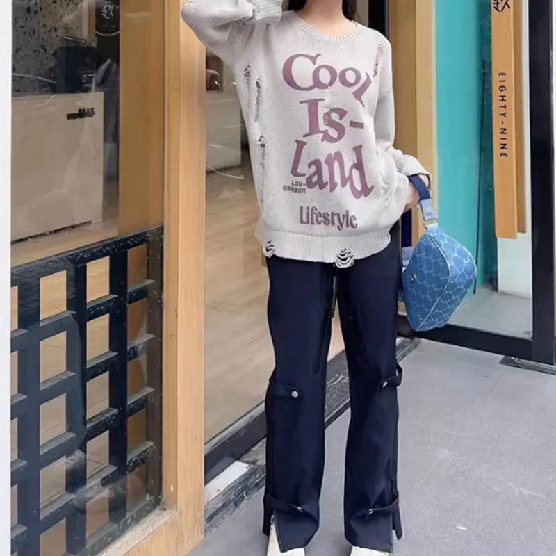 2024 new outdoor cargo pants women's casual pants spring and summer high waist sagging loose-fitting straight pants
2024 new outdoor cargo pants women's casual pants spring and summer high waist sagging loose-fitting straight pants